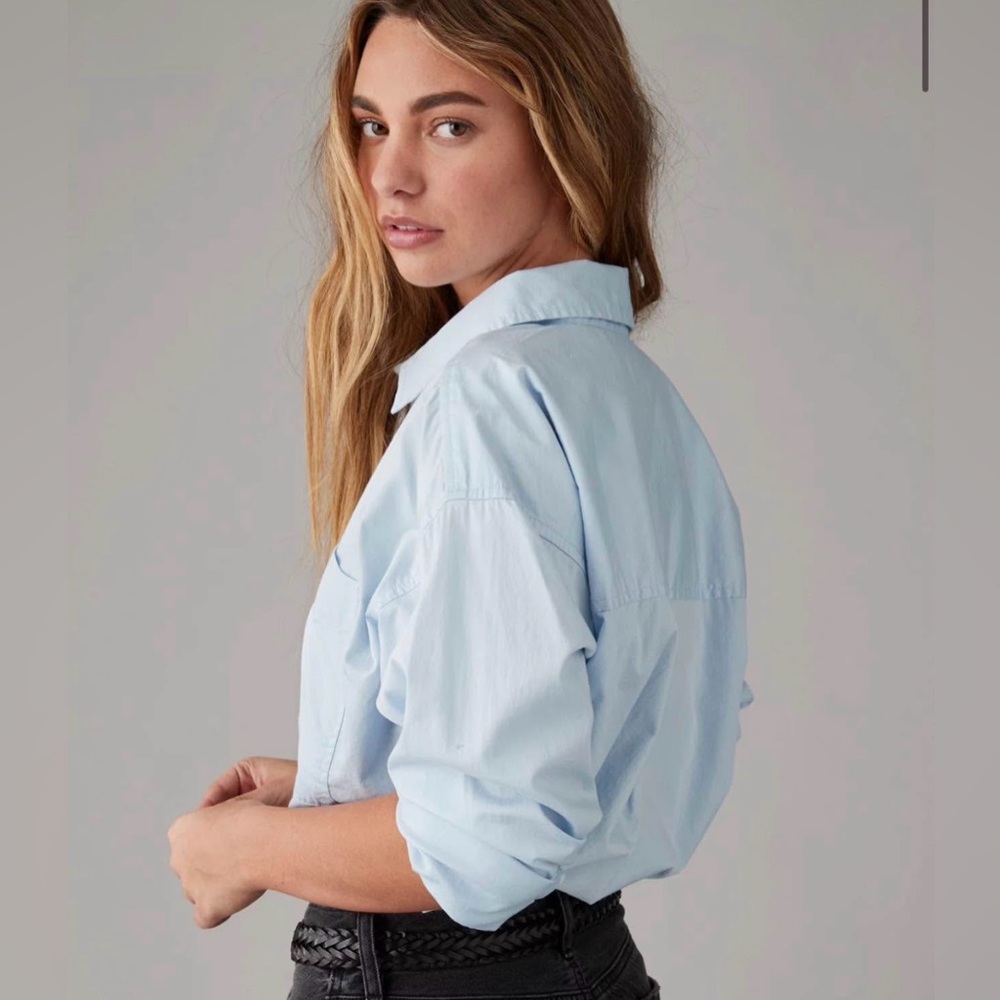 American Eagle “Perfect Button Up” NWT - image 3